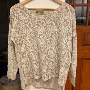 Katsumi- M/L lace front sweater from LF